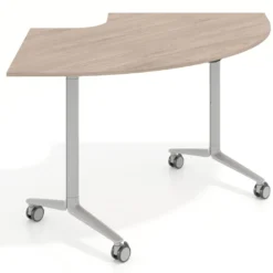 Mesa plegable pivot corner, estructura aluminio, canto 16cm
