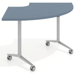 Mesa plegable pivot corner, estructura aluminio, canto 30cm