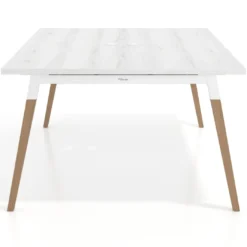 Mesa coworking de reuniones Arki fondo 126 cm, sobre recto