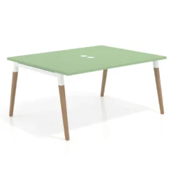 Mesa coworking de reuniones Arki fondo 126 cm, sobre recto