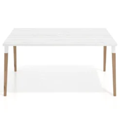Mesa coworking de reuniones Arki fondo 126 cm, sobre recto