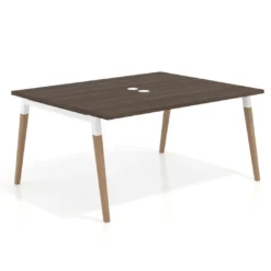 Mesa coworking de reuniones Arki fondo 126 cm, sobre recto