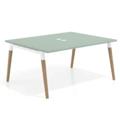 Mesa coworking de reuniones Arki fondo 126 cm, sobre recto