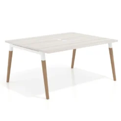 Mesa coworking de reuniones Arki fondo 126 cm, sobre recto
