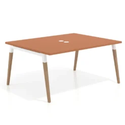 Mesa coworking de reuniones Arki fondo 126 cm, sobre recto