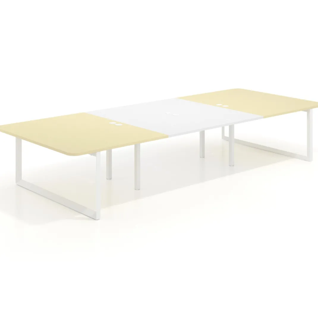 Mesa de cabecera Delta para bench 166 estructura blanca
