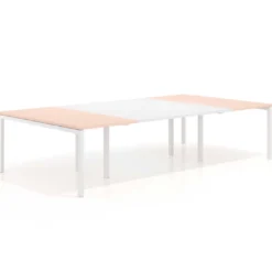 Mesa de cabecera kube para bench 166 estructura blanca