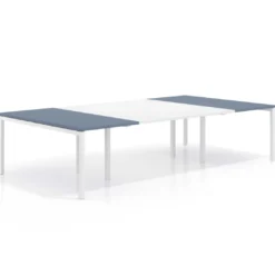 Mesa de cabecera kube para bench 166 estructura blanca