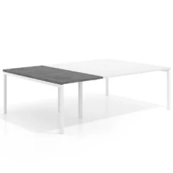 Mesa de cabecera kube para bench 166 estructura blanca