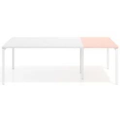 Mesa de cabecera kube para bench 142 estructura blanca