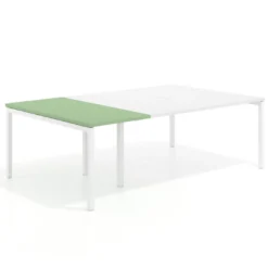 Mesa de cabecera kube para bench 142 estructura blanca