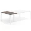 Mesa de cabecera kube para bench 142 estructura blanca