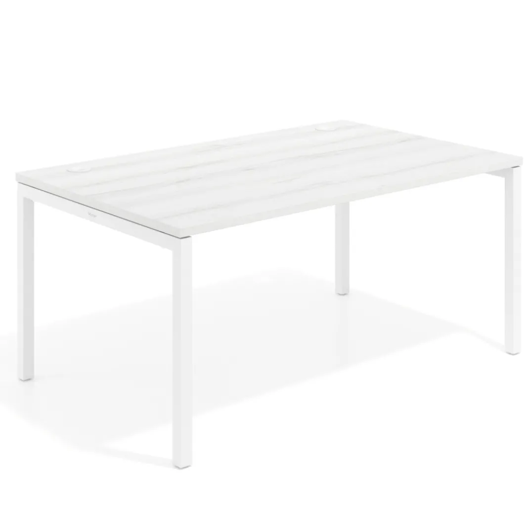 Mesa de dirección Kube fondo 100cm estructura blanca