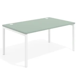 Mesa de dirección Kube fondo 100cm estructura blanca