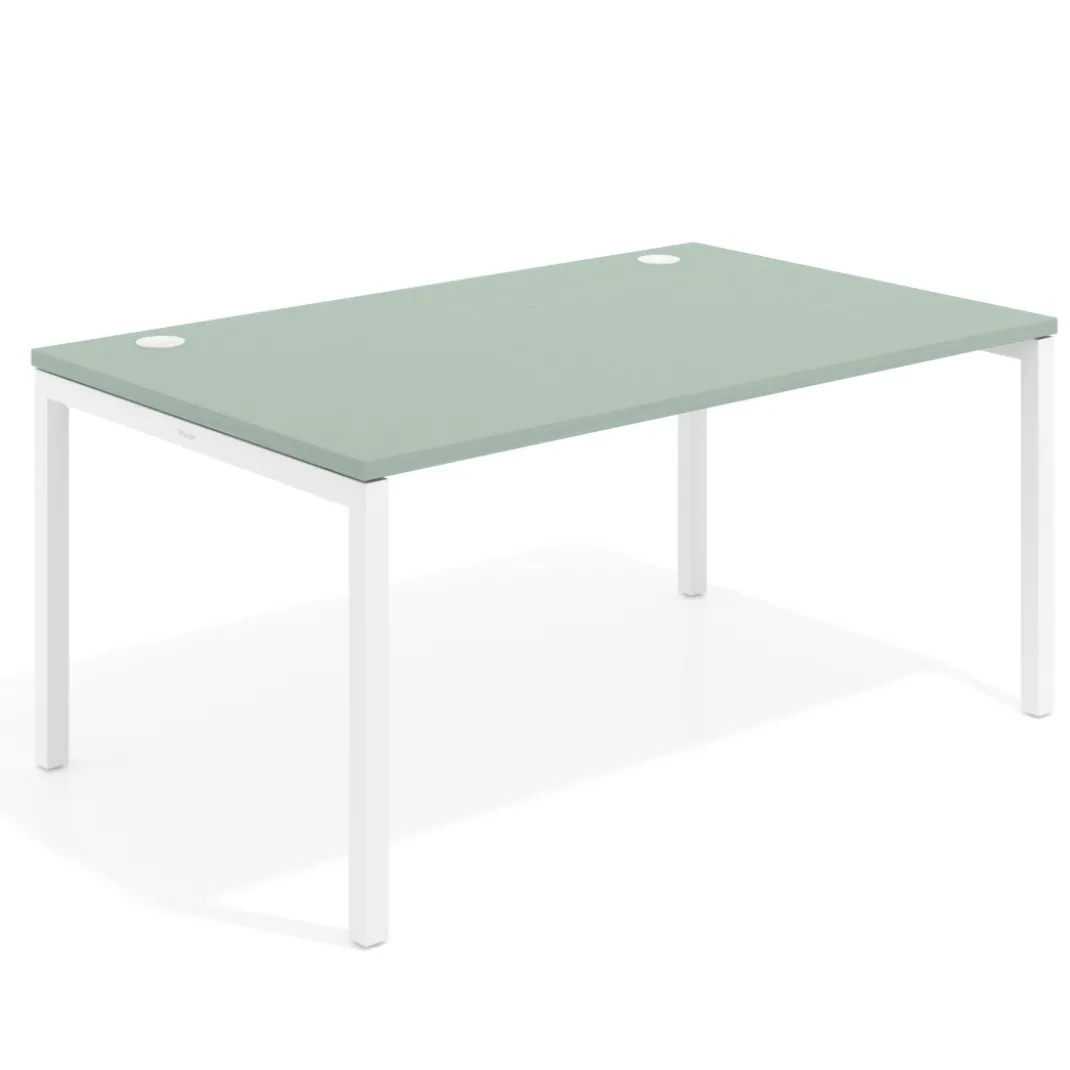 Mesa de dirección Kube fondo 100cm estructura blanca