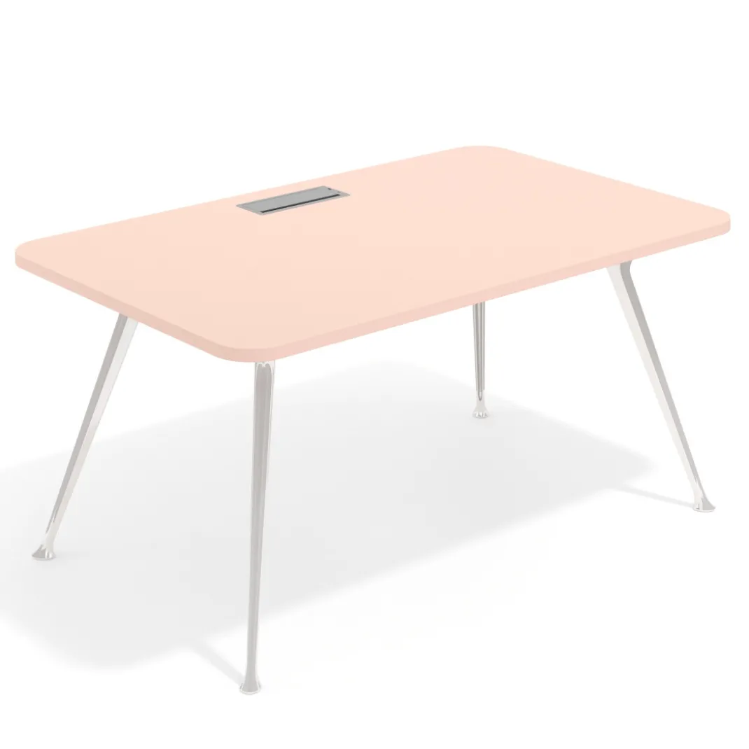 Mesa de dirección Tekno, patas de aluminio inyectado, estructura cromada