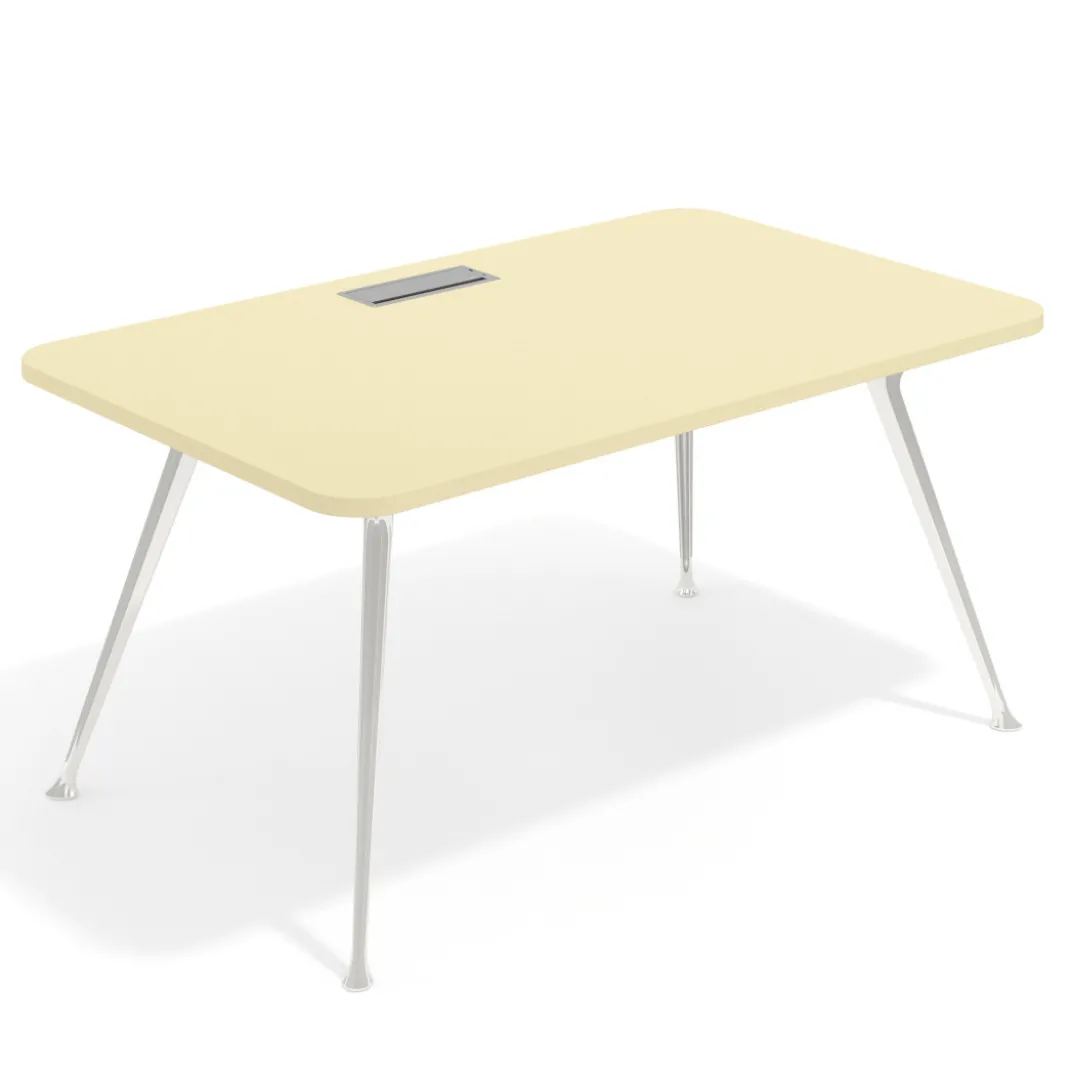 Mesa de dirección Tekno, patas de aluminio inyectado, estructura cromada