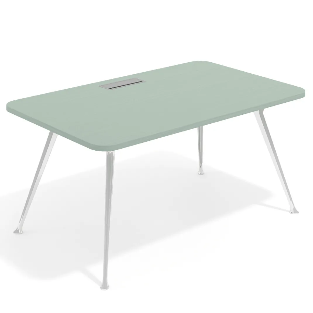 Mesa de dirección Tekno, patas de aluminio inyectado, estructura cromada