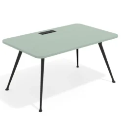 Mesa de dirección Tekno, patas de aluminio inyectado, estructura negra