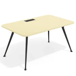 Mesa de dirección Tekno, patas de aluminio inyectado, estructura negra