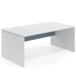 Mesa de Dirección Work Plus fondo 100 estructura blanco mate