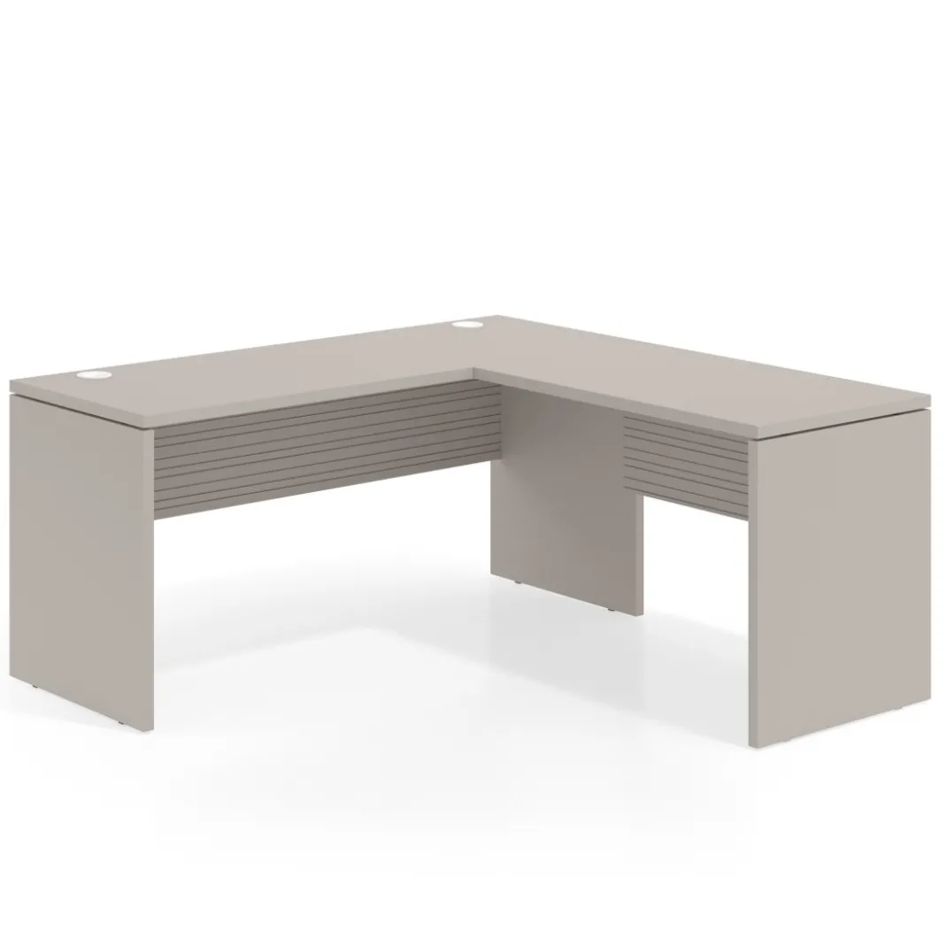 Mesa de Escritorio con ala Work Plus fondo 60 diseño rayado