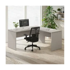 Mesa de Escritorio con ala Work Plus fondo 60 diseño rayado