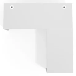 Mesa de Escritorio con ala Work Plus fondo 60 estructura blanco mate