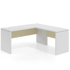 Mesa de Escritorio con ala Work Plus fondo 60 estructura blanco mate