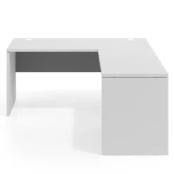 Mesa de Escritorio con ala Work Plus fondo 60 estructura blanco mate