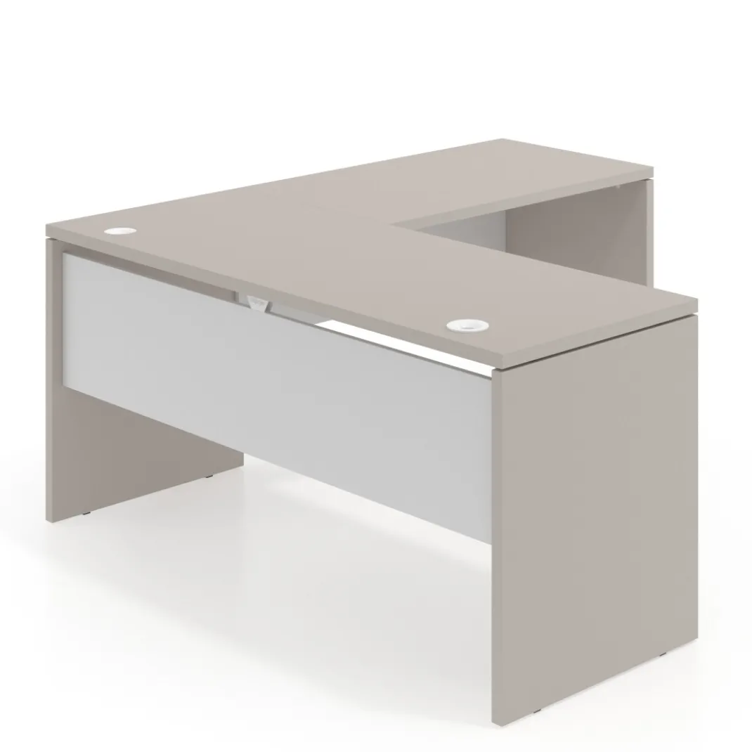 Mesa de Escritorio con ala Work Plus fondo 60 diseño bicolor