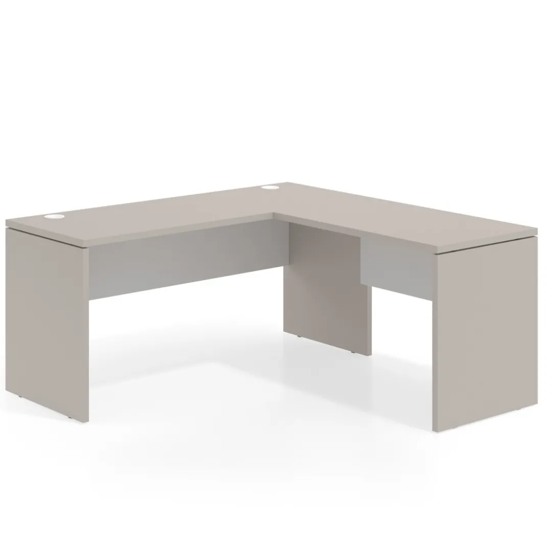 Mesa de Escritorio con ala Work Plus fondo 60 diseño bicolor