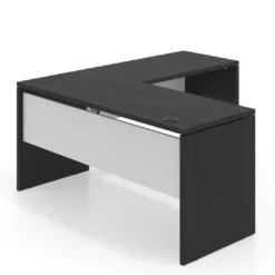 Mesa de Escritorio con ala Work Plus fondo 60 estructura bocamina