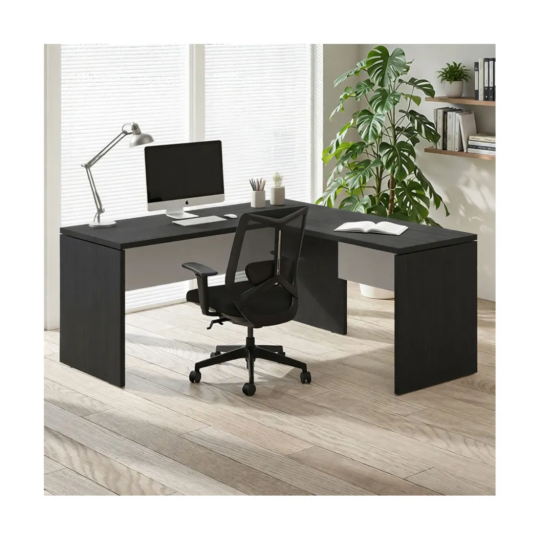 Mesa de Escritorio con ala Work Plus fondo 60 estructura bocamina