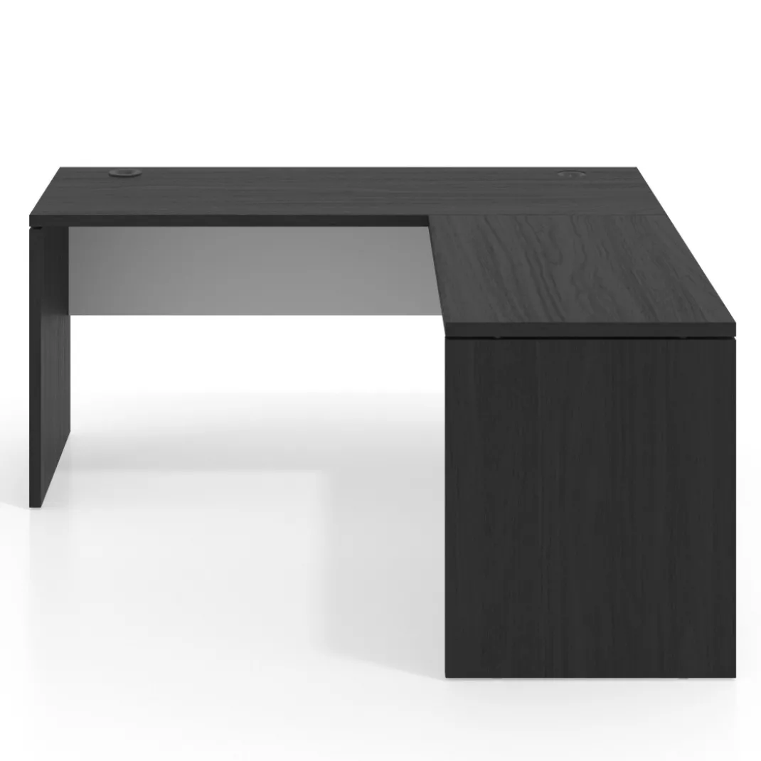 Mesa de Escritorio con ala Work Plus fondo 60 estructura bocamina
