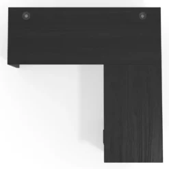 Mesa de Escritorio con cajones en L Work Plus fondo 60, frontales melamina estructura bocamina