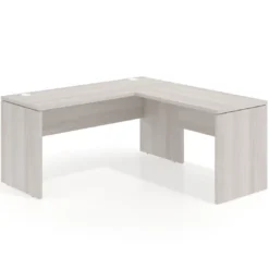 Mesa de escritorio en L Work fondo 60 estructura monocolor