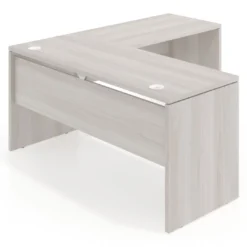 Mesa de escritorio en L Work fondo 60 estructura monocolor