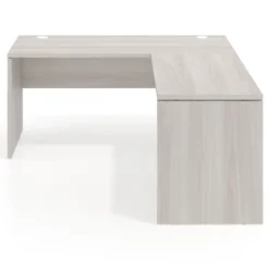 Mesa de escritorio en L Work fondo 60 estructura monocolor