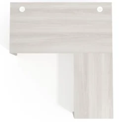 Mesa de escritorio en L Work fondo 80 estructura bicolor
