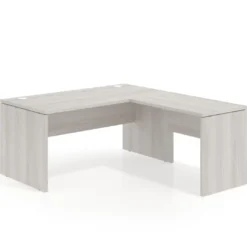 Mesa de escritorio en L Work fondo 80, estructura monocolor