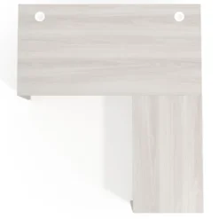 Mesa de escritorio en L Work fondo 80, estructura monocolor