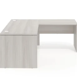 Mesa de escritorio en L Work fondo 80, estructura monocolor