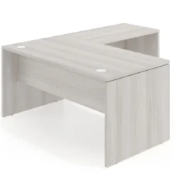 Mesa de escritorio en L Work fondo 80, estructura monocolor
