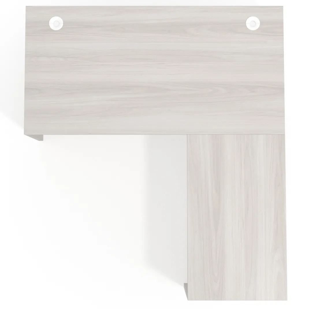 Mesa de escritorio en L Work fondo 80, estructura monocolor