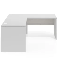 Mesa de escritorio en L Work fondo 68 estructura bicolor