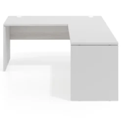 Mesa de escritorio en L Work fondo 60 estructura bicolor