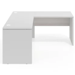 Mesa de escritorio en L Work fondo 60 estructura bicolor