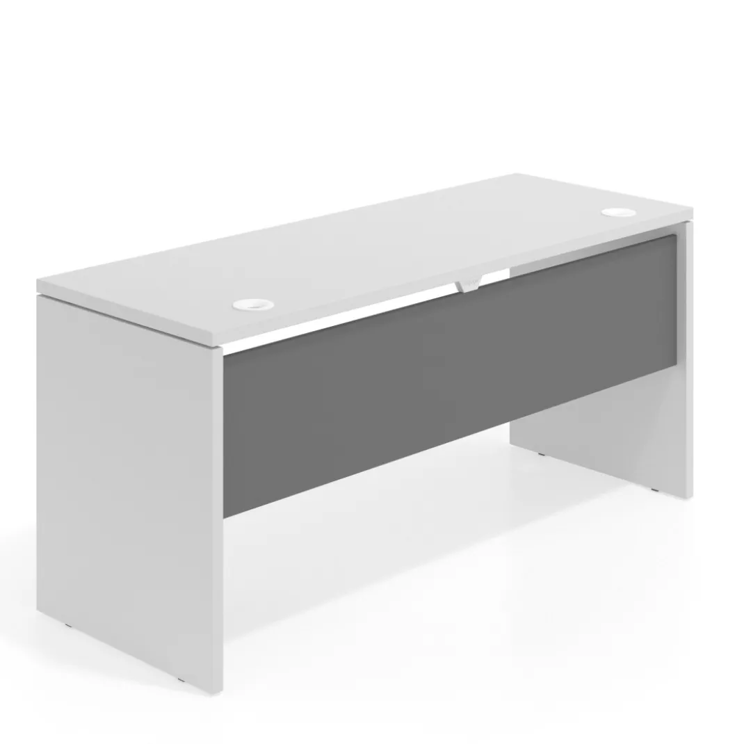 Mesa de Escritorio Estrecha Work Plus fondo 60 estructura blanco mate