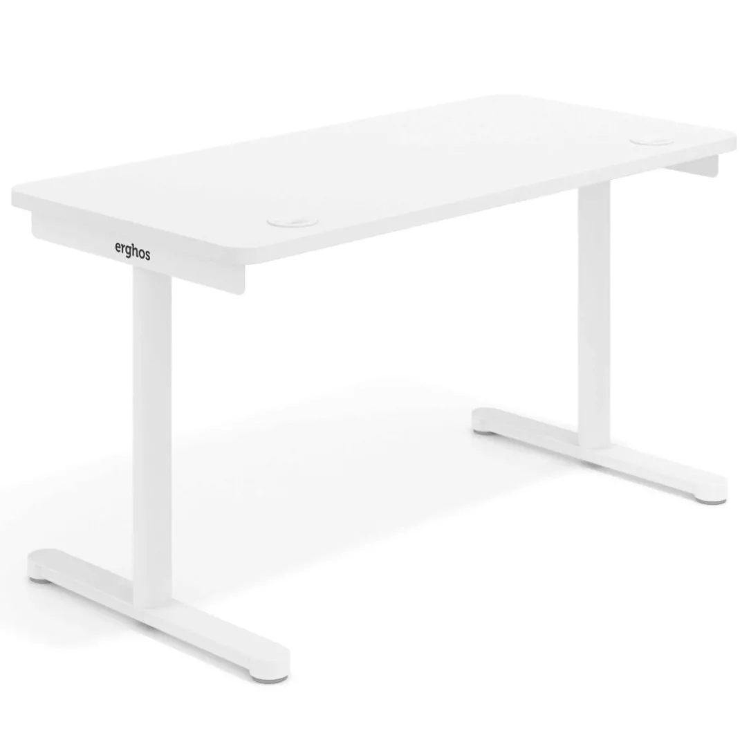 Mesa de Escritorio pata en T, fondo 80cm, estructura negra, sobre ergonómico